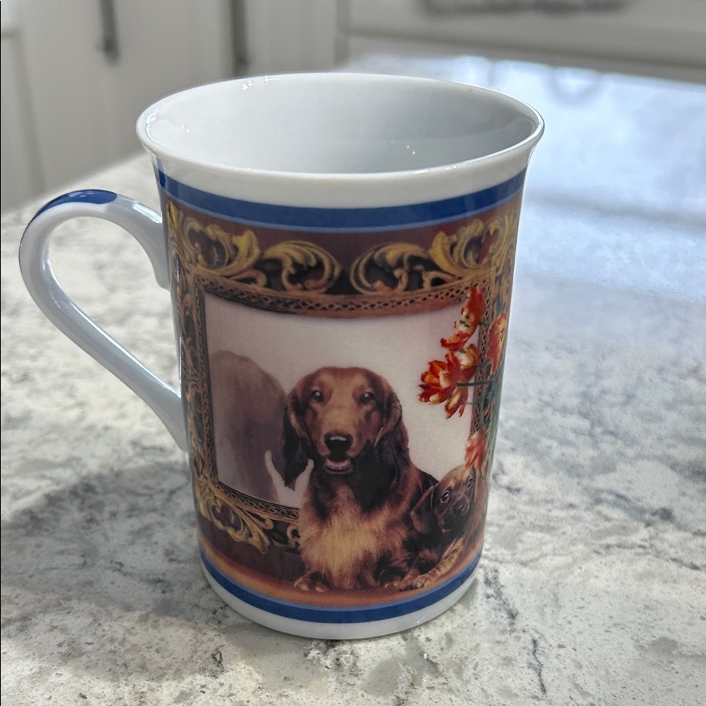 Danbury Mint Darling Dachshunds Decorative Collector’s Mug. Mirror Mirror